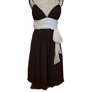 Bari JAY Deep V-Neck Formal Dress